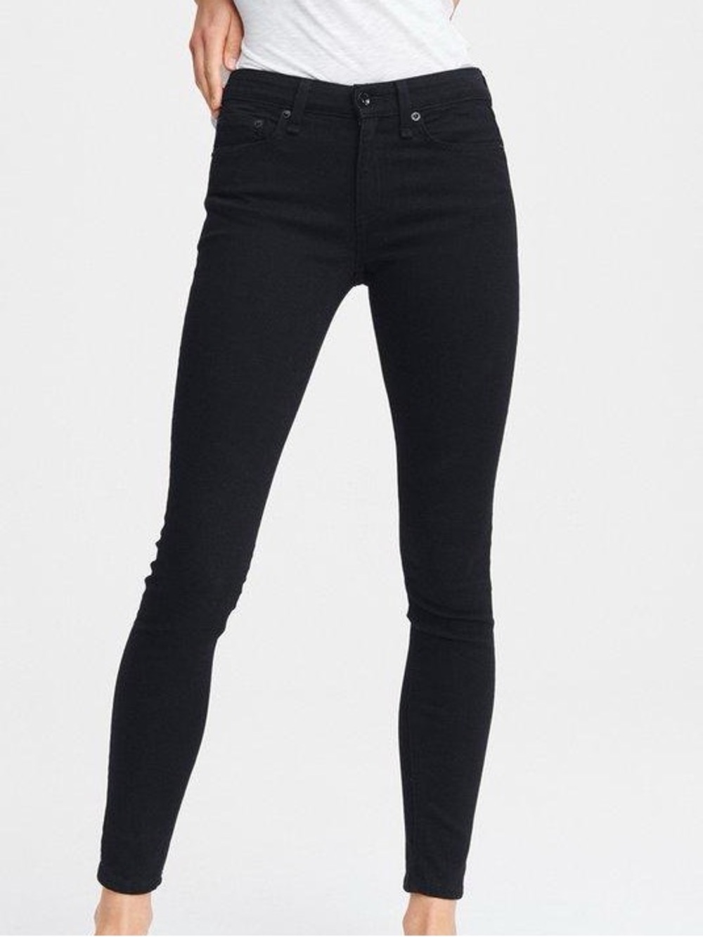 NWT rag & bone Black Cate Skinny Mid-Rise Jeans - Women